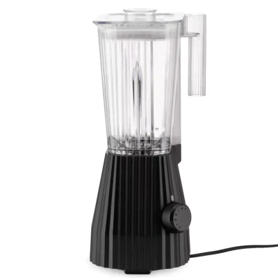 Afbeelding van Alessi Blender Plissé 5 snelheden + turbostand zwart Michele de Lucchi 1.5 liter MDL09 B
