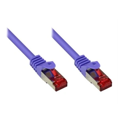 Image de Good Connections RNS Cordon de raccordement RJ 45 (M) pour 40 m SFTP, PiMF CAT 6 moulé, sans crochet violet