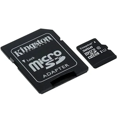 Afbeelding van Kingston SDCS/32 GB microSD kaart Canvas Select UHS I klasse 10 met leessnelheid tot 80 MB/s (met SD adapter) breng je HD video&#039;s leven