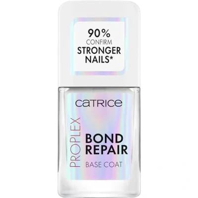 Afbeelding van Catrice ProPlex Bond Repair Base Coat N010 transparante nagelbalsem, duurzaam, versterkend, primer, natuurlijk, acetonvrij, veganistisch, zonder microplasticdeeltjes, parfum, 10,5 ml