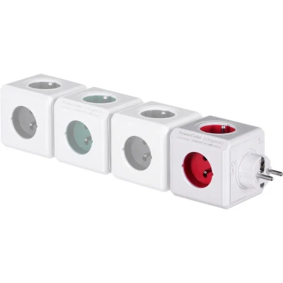 Afbeelding van Allocacoc PowerCube® Origineel Type E (Belgium/France) / Red