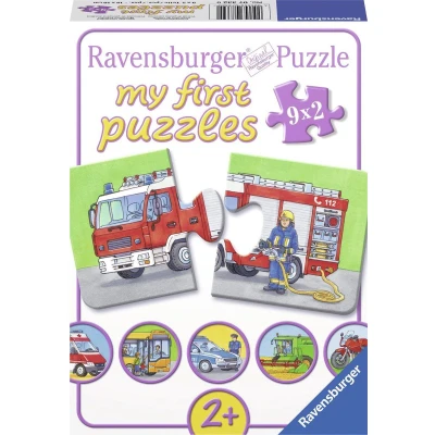 Afbeelding van Ravensburger Einsatzfahrzeuge Puzzel voor kinderen, Maat: One Size, Multi coloured