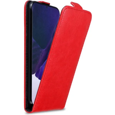 Afbeelding van Cadorabo Hoesje geschikt voor Samsung Galaxy NOTE 20 ULTRA in APPEL ROOD Beschermhoes flip design Case Cover met magnetische sluiting
