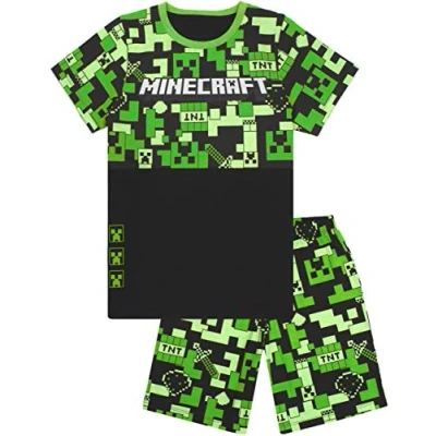 Afbeelding van Minecraft Pyjama voor kinderen, lange of Korte pyjama&#039;s, pijpen