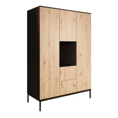 Afbeelding van Meubella Kledingkast Lagos Eiken 135 cm