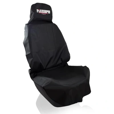 Image de fixcape PRO Housse de siège auto universelle imperméable (noir) Housses voiture avant pour atelier