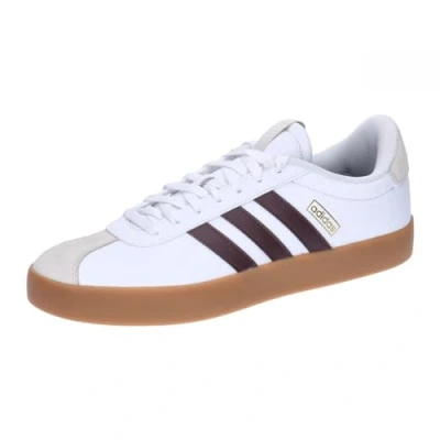 Image de adidas Homme VL COURT 3.0 SHOES, Cloud white/shadow brown/alumina, 46 2/3 EU