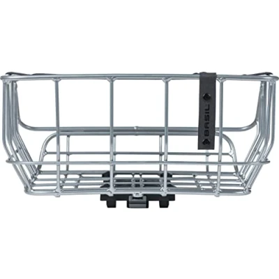 Afbeelding van Fietsmand Basil Portland Rear MIK 25 liter 43 x 36 22 cm chroom