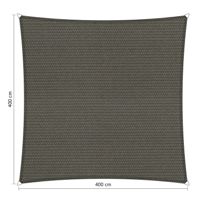 Afbeelding van Shadow Comfort Vierkant Schaduwdoek 400 X Cm Cool Grey Grijs Zonwering