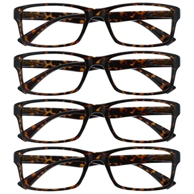 Afbeelding van UV Reader Leesbril, schubbenwaarde, verpakking van 4 mannen/vrouwen, UVR4092BR +3,00