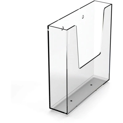 Afbeelding van A7 Folderhouder / Brochurehouder Acrylglas L Standaard Type: FLB PM
