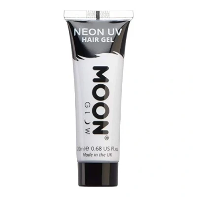 Afbeelding van Moon Glow UV fluorescerende gel Voor het haar. 20 ml Wit Tijdelijke haarkleuring, Haarkleurcrème richelen!