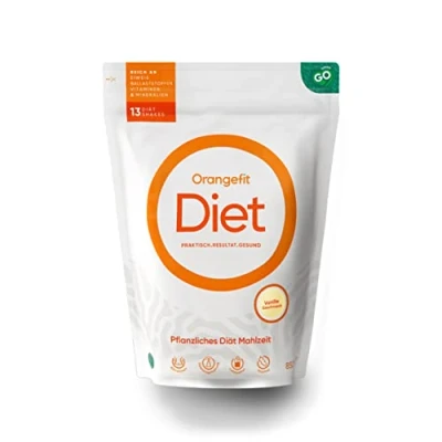 Afbeelding van Orangefit Diet Vegan Afslankshake Maaltijdvervanger / Maaltijdshake Afvallen &amp; Diëten 850g (13 shakes) Vanille Nr 1 Consumentenbond
