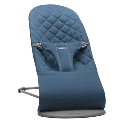 Afbeelding van BabyBjörn Wipstoel Bliss Geweven klassiek quilt Middernachtblauw Ergonomisch Verstelbaar Inklapbaar