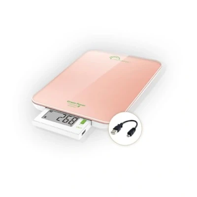 Afbeelding van LITTLE BALANCE 8184 Slide 6 USB, keukenweegschaal zonder batterij, oplaadbaar, kg, parelmoer