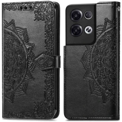 Afbeelding van iMoshion Hoesje Geschikt voor Oppo Reno 8 Pro 5G Met Pasjeshouder Luxe Bookcase Zwart