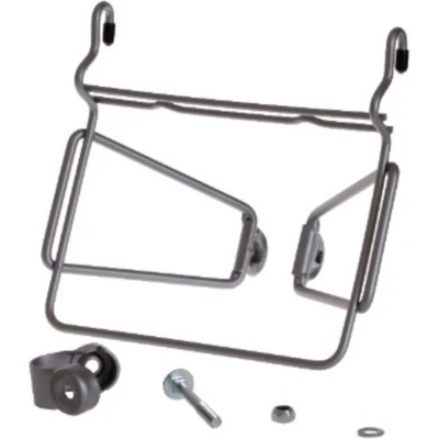 Afbeelding van Drager steco mand mee ano look met over sized klem 254mm ZILVER
