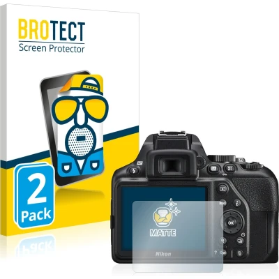 Afbeelding van BROTECT Screenprotector voor Nikon D3500 / D3300 Folie Beschermfolie matte (2 Stuks)