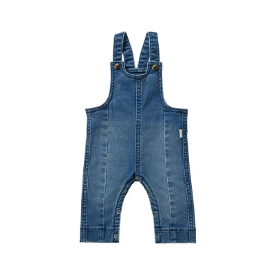 Afbeelding van Noppies Jongen Tuinbroek Bacliff Light Aged Blue 68