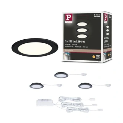 Afbeelding van Paulmann LED kastlamp 2.5 W Warmwit Zwart (mat)