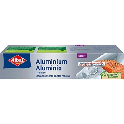 Afbeelding van Albal Aluminium rol, gemakkelijk te snijden, duurzaam, 100 m