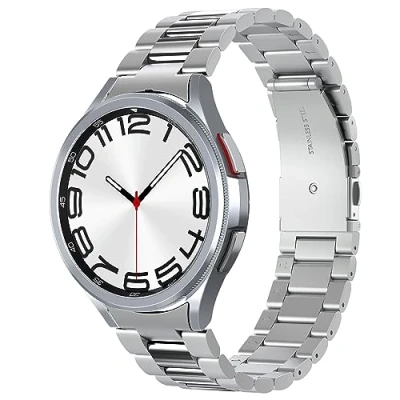 Afbeelding van Spigen Modern Fit armband compatibel met Samsung Galaxy Watch 6 Classic 47 mm 2023 zilver