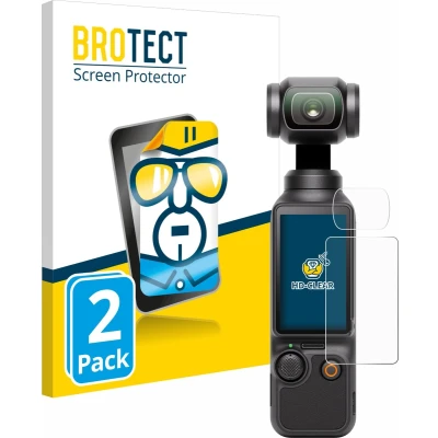Afbeelding van BROTECT Screenprotector voor DJI Osmo Pocket 3 (Display + Lens) Folie Beschermfolie transparant (2 Stuks)