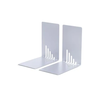 Afbeelding van MAUL boekensteun metaal 14X8.5x14cm set 2 zilver