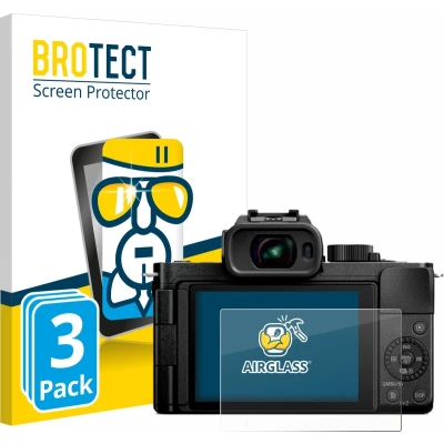 Afbeelding van BROTECT Screenprotector voor Panasonic Lumix DC G100D Folie Beschermfolie Beschermglas transparant (3 Stuks)