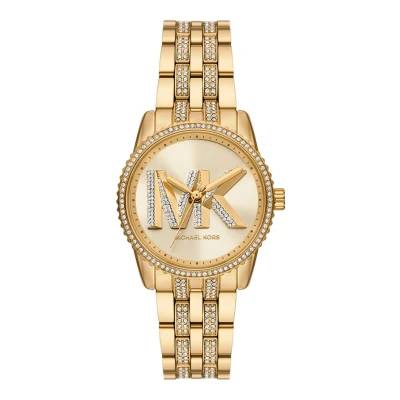 Afbeelding van Michael Kors Dames horloge goudkleurig met band