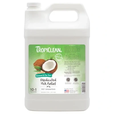 Afbeelding van TropiClean Havermout en Tea Tree Anti Jeuk Hondenshampoo 3.8 L
