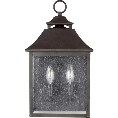 Afbeelding van Feiss LED Wand Buitenlamp Galena 2X E14 Max 40W IP44 Dimbaar Sable