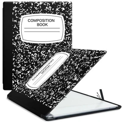 Afbeelding van Aippdo Remarkable 2 Paper Tablet 10,3 inch tablethoes uitgebracht in 2020, licht en hard, beschermhoes met geïntegreerde penhouder, wordt geleverd opvallende opzetstukken (zwart notitieboek)