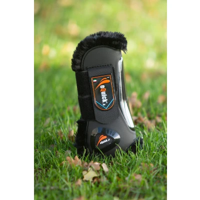 Image de eQuick Protèges Tendons eLight Velcro Panther Noir Cob