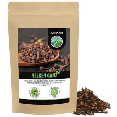 Image de Alpi Nature Clou de Girofle 250g, Clous Entiers Séchés, Épice Cuisine