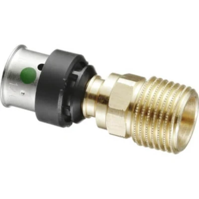 Afbeelding van Viega Smartpress bronzen perskoppeling recht verlopend 16 x 3/4 pers