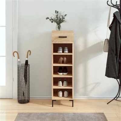 Afbeelding van Schoenenkast 30X35X105 Cm Bewerkt Hout Sonoma Eikenkleurig eiken