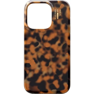 Afbeelding van iDeal of Sweden Hoesje Geschikt voor iPhone 14 Pro ClearCase Design Meerkleurig / Tortoise