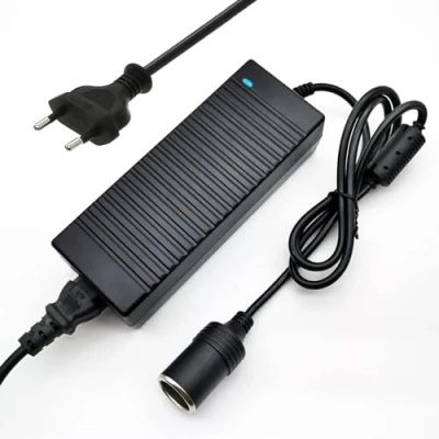 Afbeelding van OBEST Sigarettenaanstekeradapter, 220 V naar 12 V/10 A (120 W), spanningsomvormer voor AC DC voedingsadapter, omvormer auto apparaten, 10