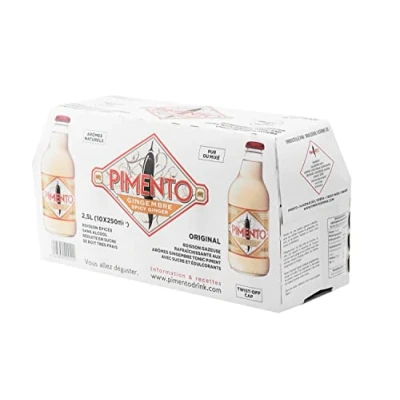 Afbeelding van Pimento Ginger &amp; Chilli drankje, doos met 10 flessen van 250 ml