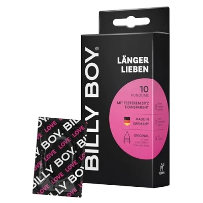 Afbeelding van BILLY BOY Set van 10 condooms Voor meer tijd 52 mm een langere en intensievere ervaring