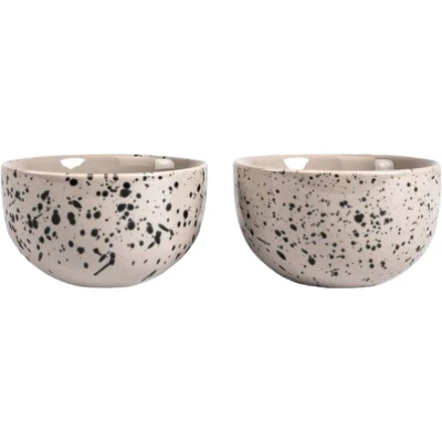Afbeelding van Sagaform Schaaltje &#039;Ditte&#039; (Grijs/Zwart, 2 pack)