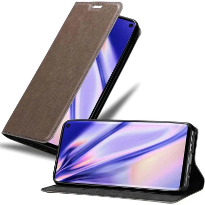 Afbeelding van Cadorabo Hoesje geschikt voor Samsung Galaxy S10 4G in KOFFIE BRUIN Beschermhoes met magnetische sluiting, standfunctie en kaartvakje Book Case Cover Etui