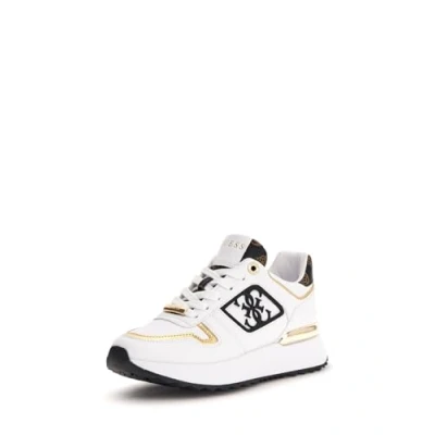 Afbeelding van Guess Koyaa Sneakers laag, Dames, Maat: 41, White/brown Pu