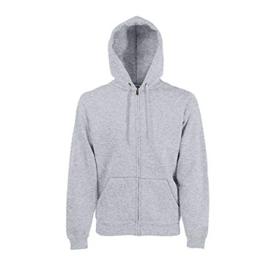 Afbeelding van Fruit of the Loom Sweatjack met capuchon, Heather Grey, M
