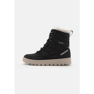 Afbeelding van Viking Fleek WARM GTX ZIP Unisex Veterlaarzen voor kinderen, Maat: 34, Black Kunststof/ textiel