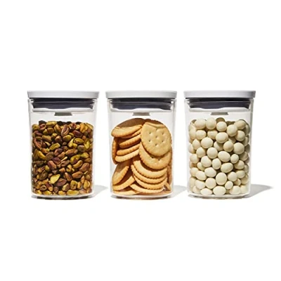Afbeelding van OXO Voorraadbus Rond &#039;POP 2.0&#039; set met 3 stuks