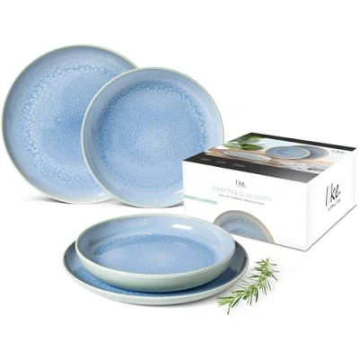 Afbeelding van Villeroy &amp; Boch Like Serviesset 4 delig Lichtblauw