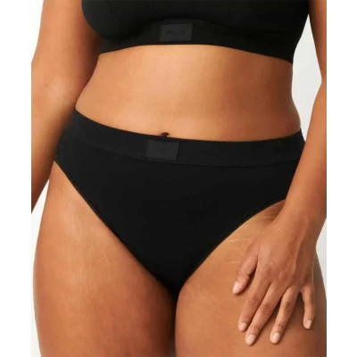 Afbeelding van Sloggi dames Basic+ midi high waisted slip in 4 pack de kleur Zwart, maat: 38