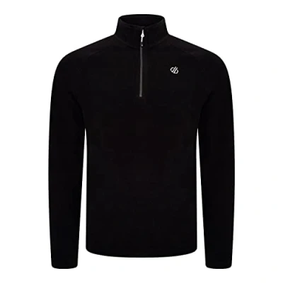 Afbeelding van Dare2B, Freethink II Heren Fleece met halve rits voor Heren, Zwart, Maat XS